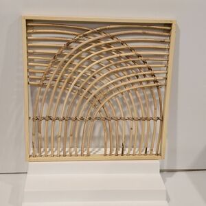 Wooden Rattan Panel Wall Art